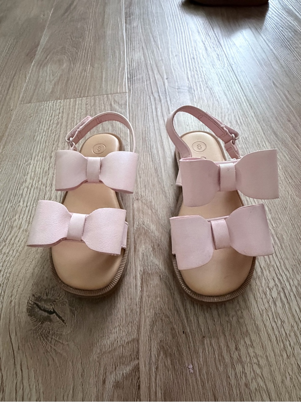 Cat & Jack Light Pink Bow Strap Kids Sandals